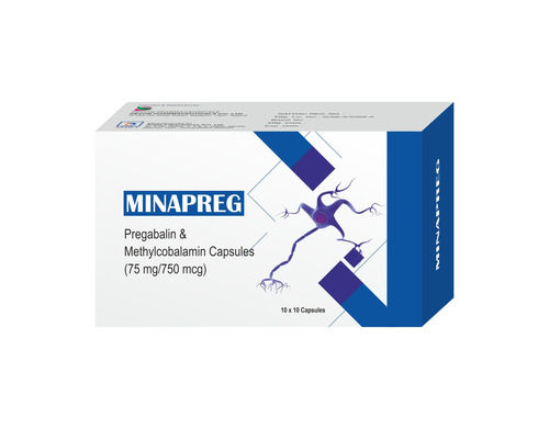 Minapreg Pregabalin And Methylcobalamin Capsule, 10x10 Blister