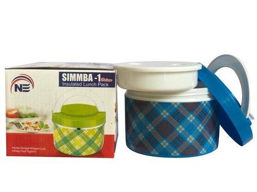 Multicolour Plastic Lunch Box With Lid