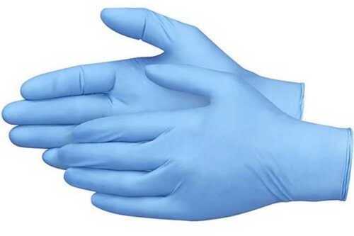 Skin Friendliness Free Size Disposable Latex Blue Nitrile Gloves