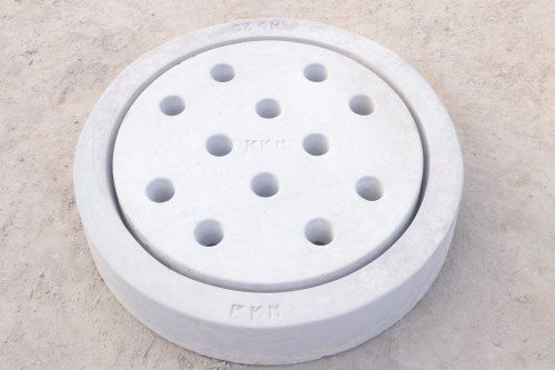 Steel Fiber Reinforced Concrete Round Manhole Cover For Construction