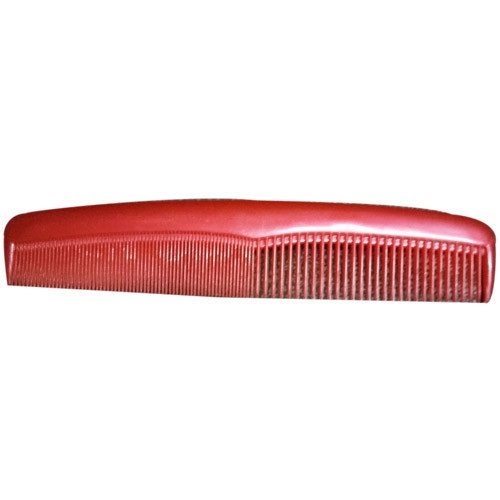 17 Cm Lightweight Red Plastic Hair Comb - Easy Detangling for All Hair Types Ideal for Travel Hotels Household and Unisex Use