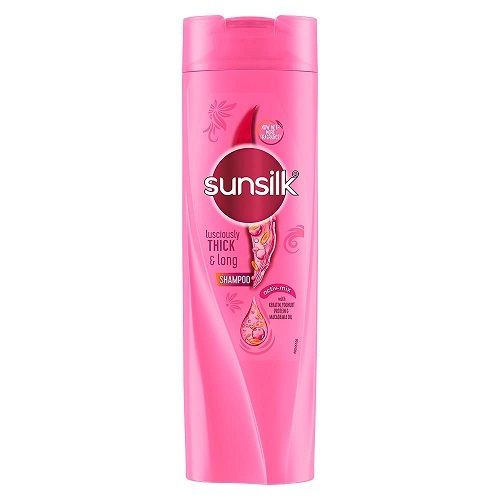 360 ML Pink Color Deep Nourishment Sunsilk Lusciously Thick And Long Shampoo 
