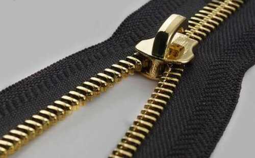 5 To 12 Inches Open End Type Waterproof Golden Metal Zipper