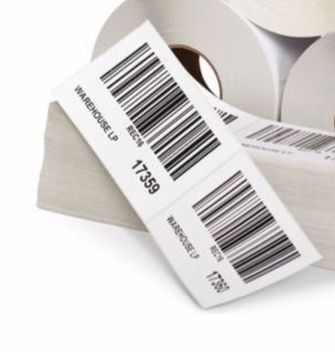 500 Grams Weight Printed Roll Paper Direct Thermal Barcode Labels For Warehouses