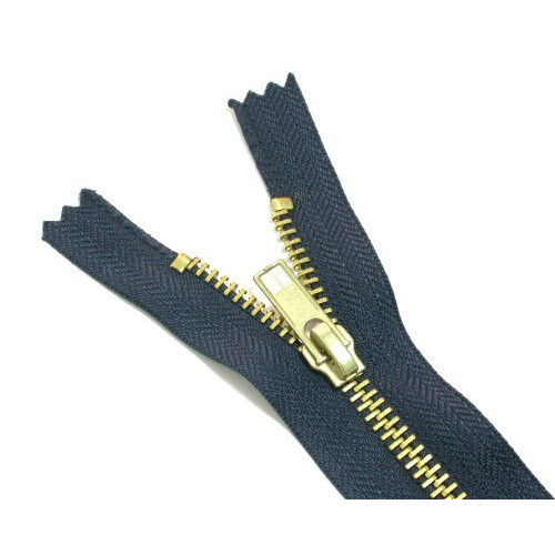 Black golden Metal Zipper 