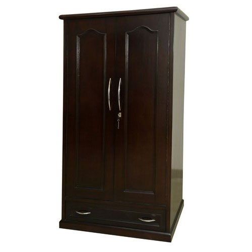 Durable Brown Designer Wooden Double Door Almirah