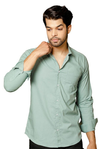 Full Sleeves Plain And Classic Formal Wear Cotton Material Shirt For Men