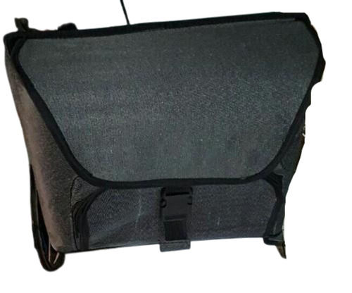 Piano Black Polyester Material Water Resistant Portable Motorcycle Side Bag With Quick Release Buckles