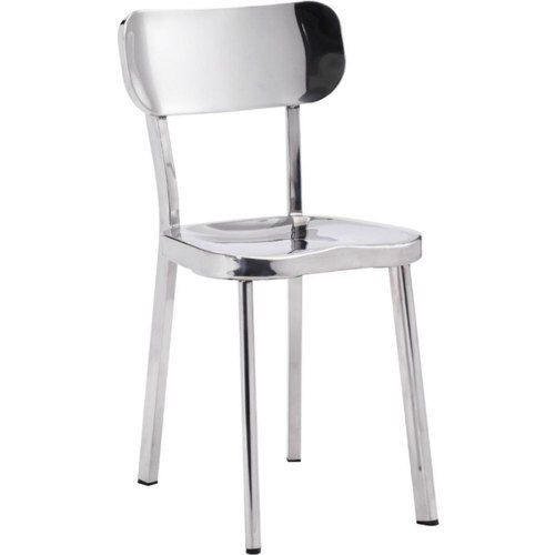 Silver Polished Stainless Steel Dining Chair