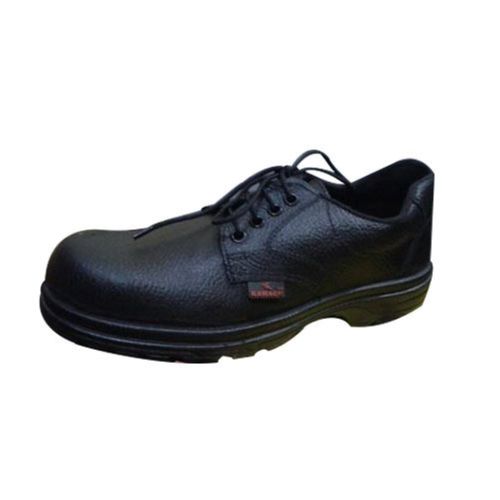 Simple Lace Closure Pu Leather Kawach Safety Shoes For Men