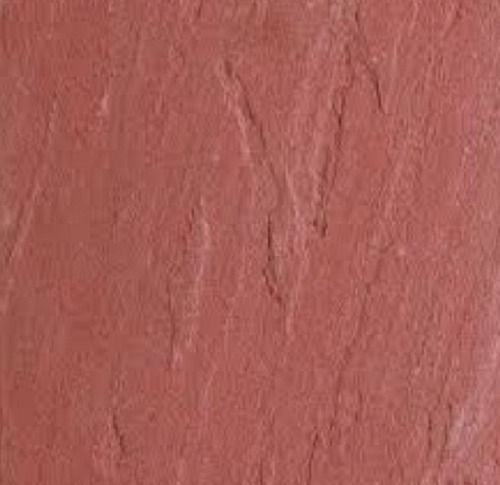 Slip Resistant Rectangular Unpolished Flooring Red Mandana Stone, 15 Mm Thick 