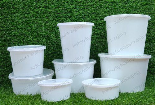 White Plastic Food Containers