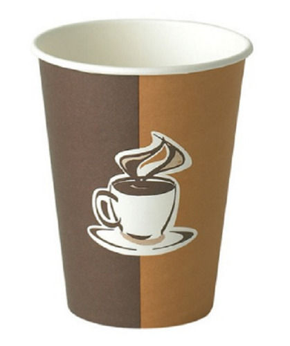 100% Eco Friendly Disposable Round Printed Paper Tea Cups, 4 Mm Thick 300 Ml 