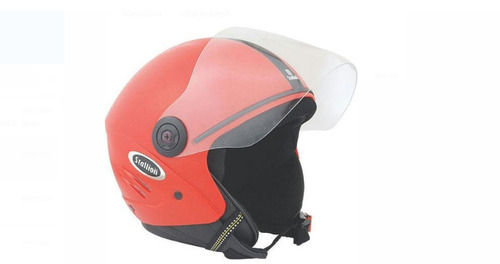 Red 600 Mm Durable Fiberglass And Acrylonitrile Butadiene Styrene Plastic Helmets