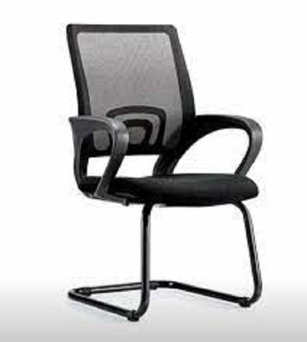 Black Medium Back Plastic Mesh Visitor Chair