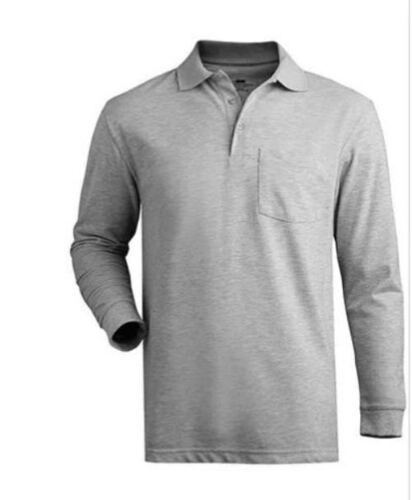 Multi Color Poly Cotton Fabric Plain Patter Full Sleeves Regular Fit Men'S Polo T-Shirts