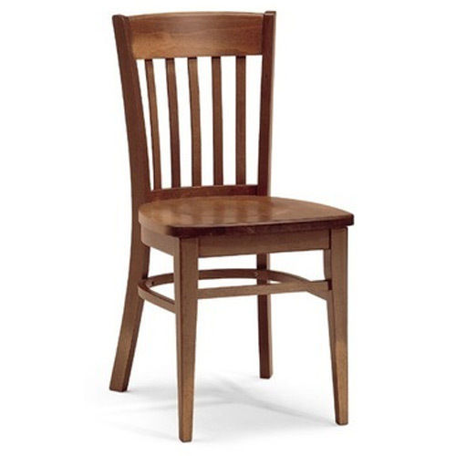 Plain Brown Wooden Dining Chair For Home And Hotels Use