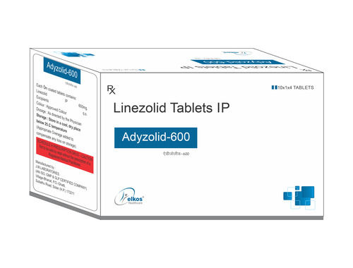 ADYZOLID-600 Linezolid 600 MG Antibiotic Tablet, 10x1x4 Alu Alu