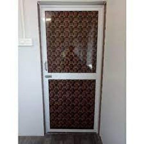 Brown Aluminum Bathroom Door