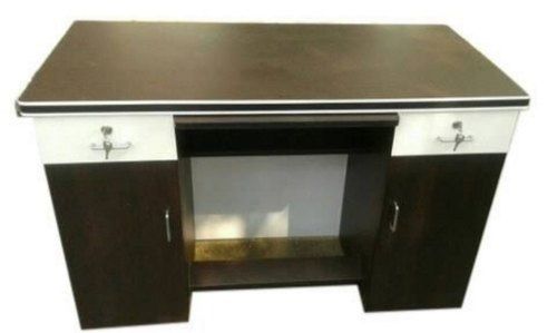 Premium Quality Solid Wooden Material Office Table With 2 Drawers