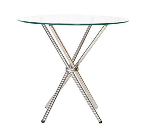 Round Shape Glass And Stainless Material Conference Table For Office And Home