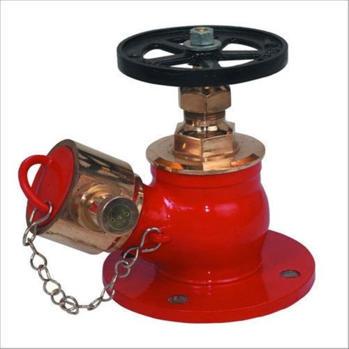 Red Standard Lightweight Brass Fire Hydrant Valve For Fire Fighting