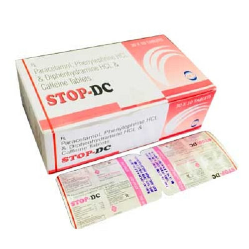 Stop-DC Paracetamol, Phenylephrine, Diphenhydramine HCL And Caffeine Tablets