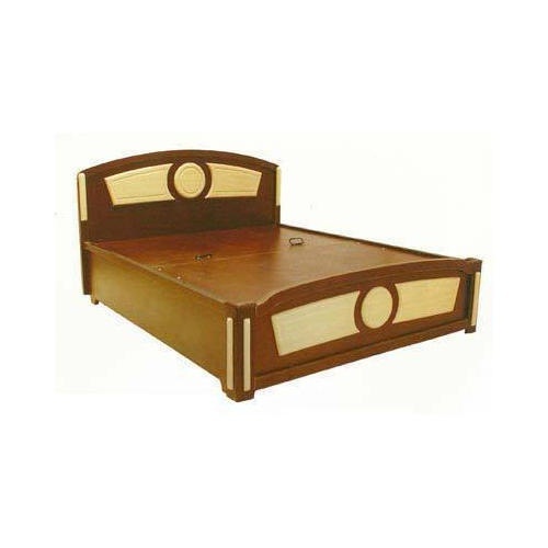 दीमक प्रतिरोध लंबा टिकाऊ आरामदायक और मजबूत भूरा लकड़ी का बिस्तर