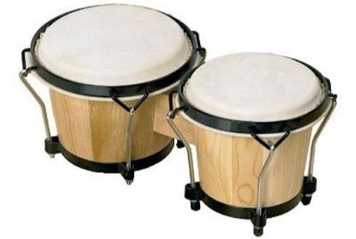 1.5 Feet Long Polished Finish Non Electric Wooden Musical Bongo Drum