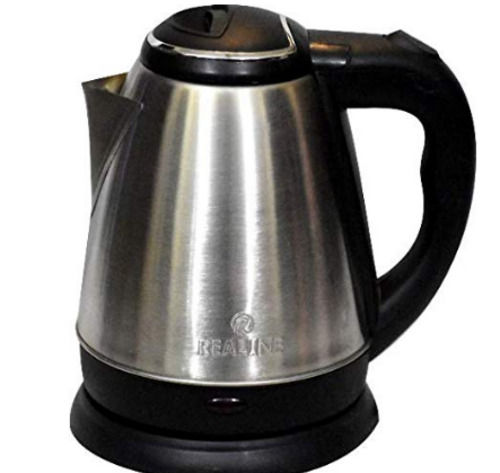 1500 Watt 220 Voltage Stainless Steel Automatic Realline Electric Tea Kettle  Boil Time: 3 Minute Minutes