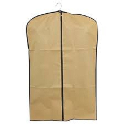 Durable Flexible Cream Color Coat Cover With Zipper Closure