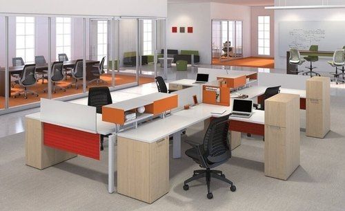 Durable Glossy Finish Wooden Material Elegant Look Modular Office Furniture