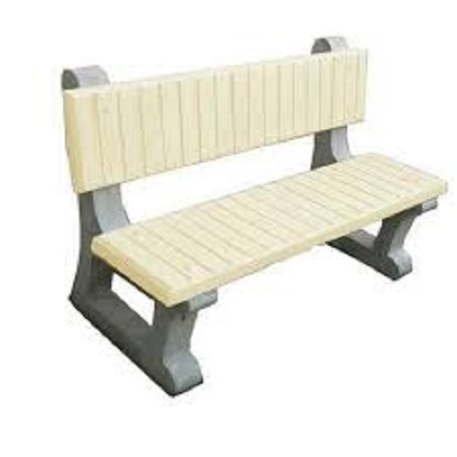 Floor Mounted Heavy Duty Three Seater Rcc Precast Concrete Bench For