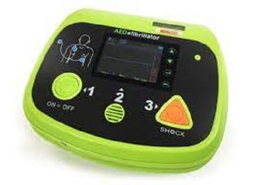 Green Automated External Defibrillator