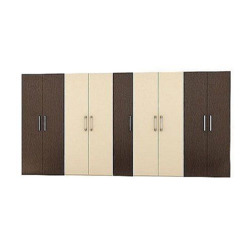 Handmade Rectangular Matt Finish Wooden Modular Wardrobe For Home