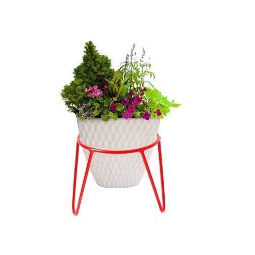 Portable Durable Oval Multicolor Cycle Stand Planter Pot