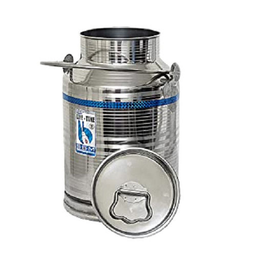 Scratch Resistance Easy To Clean Stainless Steel Round Milk Can With Handle (2.5 Liter)