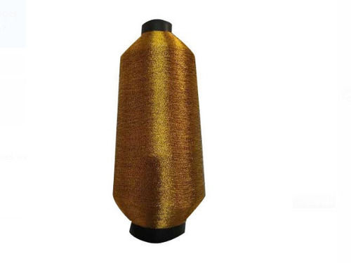 5500 Meter Long Golden Glossy Finish Garments 100% Cotton Embroidery Thread