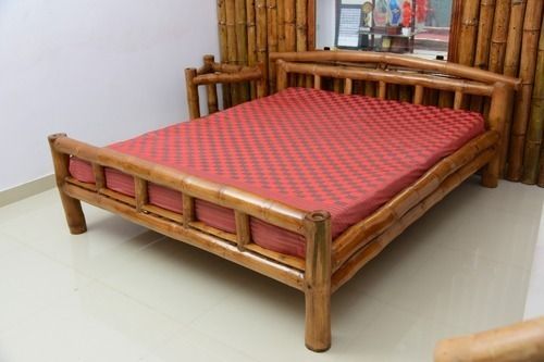 Designer Bamboo Bed Brown Color 