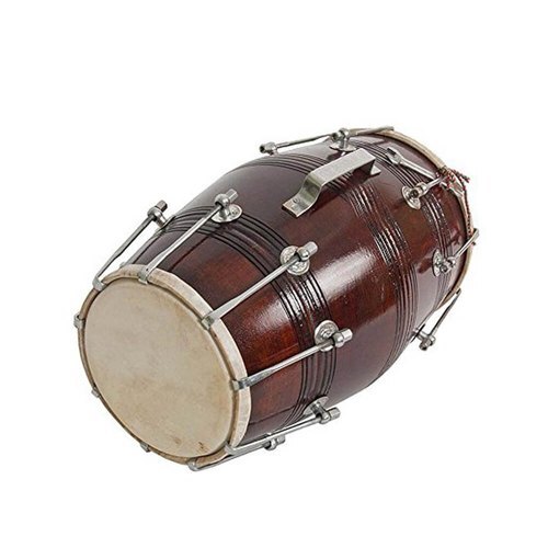 Brown Mango Wood Dholak Drum at Best Price in Gwalior | Mradul Music House