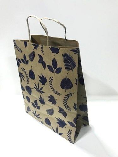 Brown Printed Shopping Paper Bags