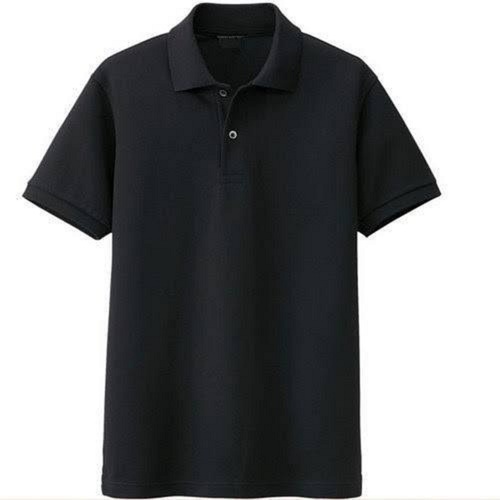 Casual Wear Plain Comfortable Short Sleeves Cotton Polo Neck T-Shirt For Mens