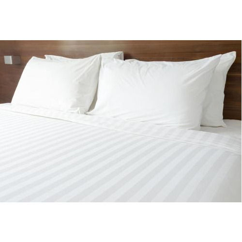 Shrink Resistant Soft Touch Plain Breathable Cotton Double Bed Sheet with 2 Pillowcase