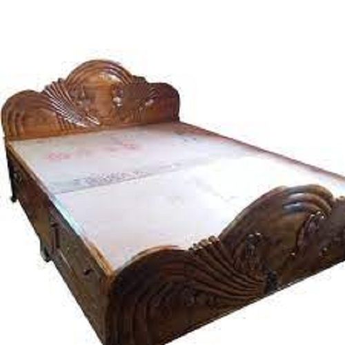 Long Lasting Durable Modern Designer Brown Wooden Bed