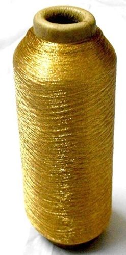 Eco Friendly 100% Polyester Glossy Finish Garments Gold Zari Thread (5500 Meter)