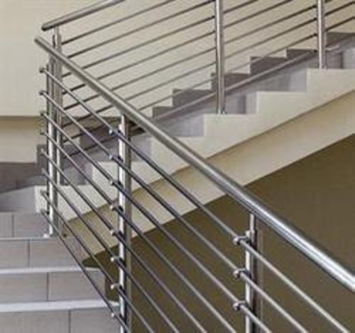 Industrial Grade Powder Coated Modular Stainless Steel Stair Railings Height: 2.5 Foot (Ft)