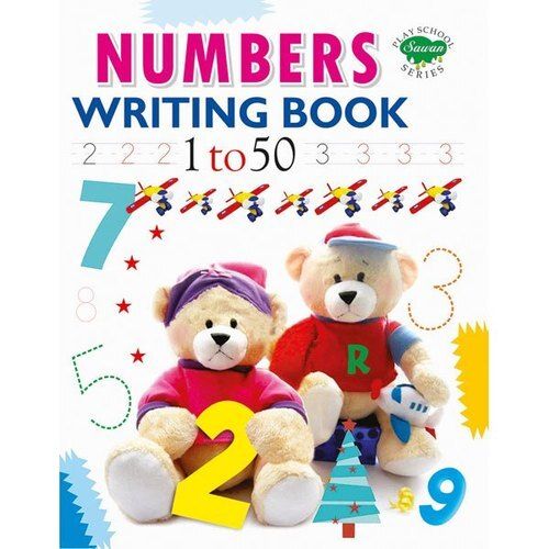 Kids Number Writing Book, Size: 30 X 30 X 3 Cm, Shape : Rectangle