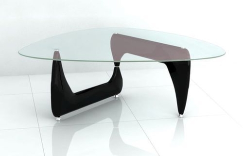 ड्राइंग रूम के लिए पीला और ग्रे मॉडर्न स्मूथ फिनिश्ड वुडन और ग्लास मटेरियल टॉप सेंटर टेबल