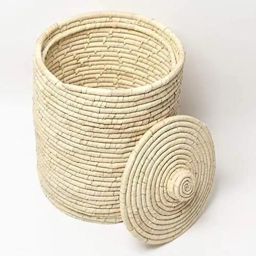 Palm Leaf Plain Laundry Basket