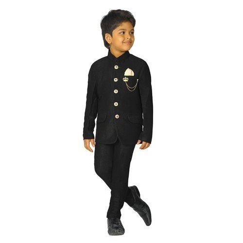 Designer Party Wear Black Kids Suits